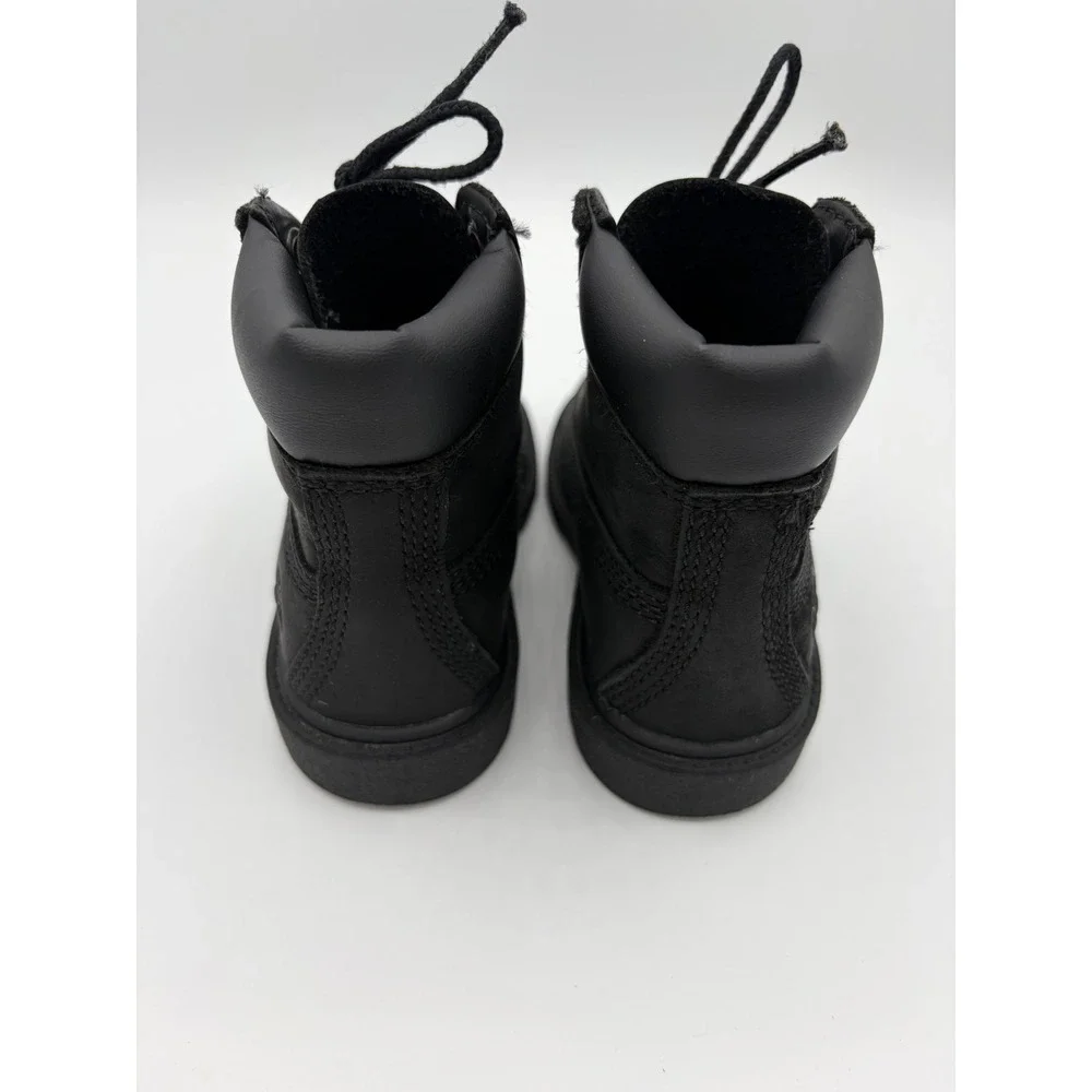 Timberland Toddler 6 Inch Premium Waterproof Boot Black Nubuck 10810 Size 7T